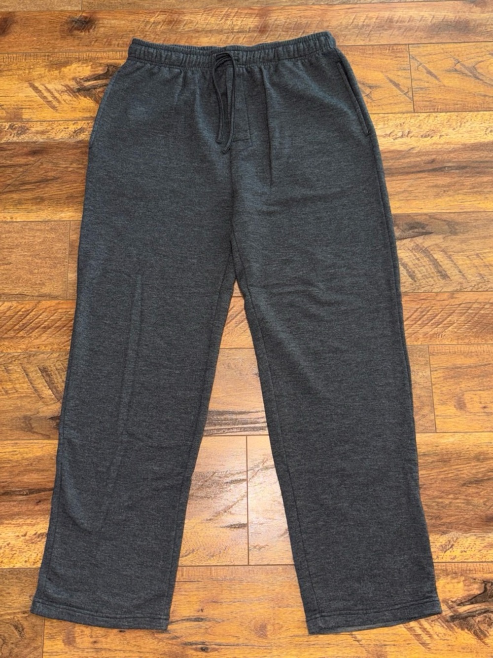 Men's Charcoal Elastic-Waist Drawstring Sweatpants